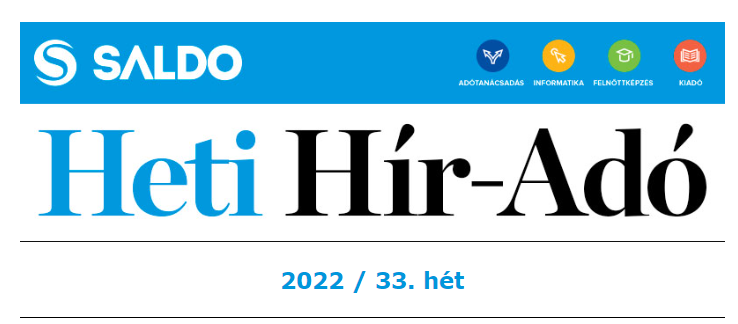 Heti Hír-Adó 2022. 33. hét
